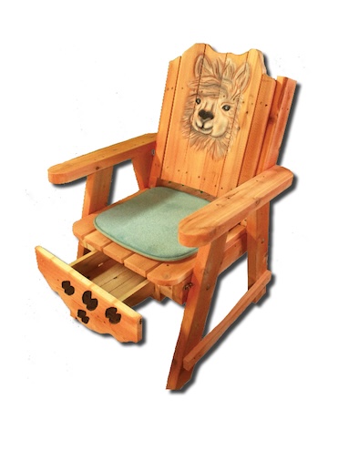 Alpaca chair, deck chair, deck lounge chair